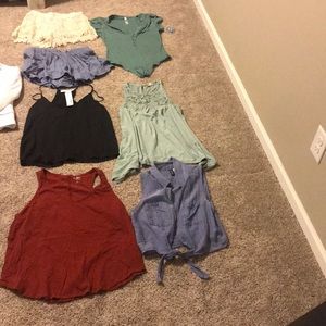 Summer/spring shorts and tank tops
